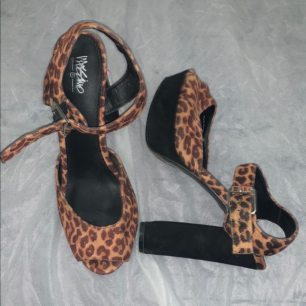 Mossimo Supply Co. Orange and Brown Platform Shoes